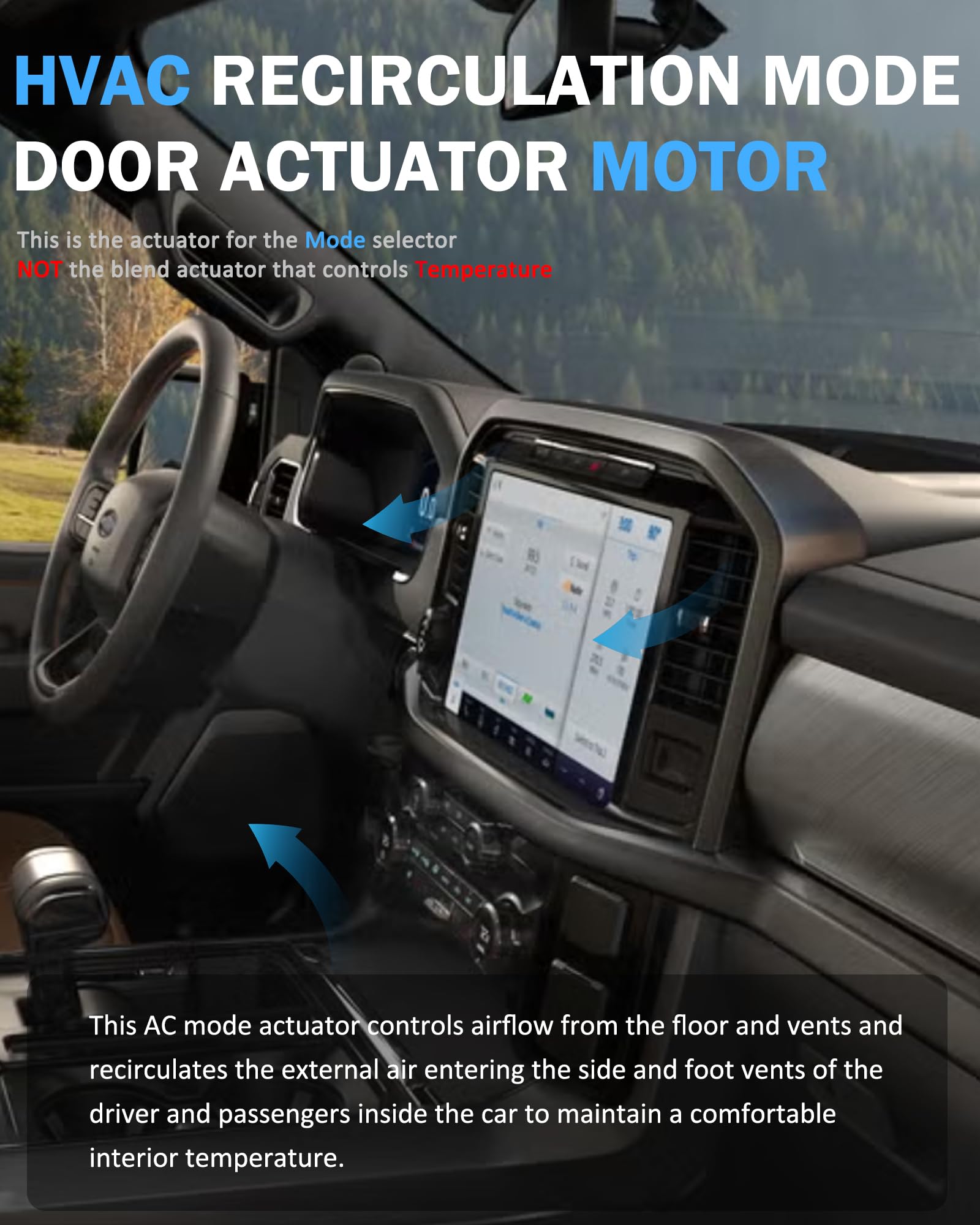 E-Shin main mode Jeep Grand Cherokee cabin view emphasizing defrost and distribution.