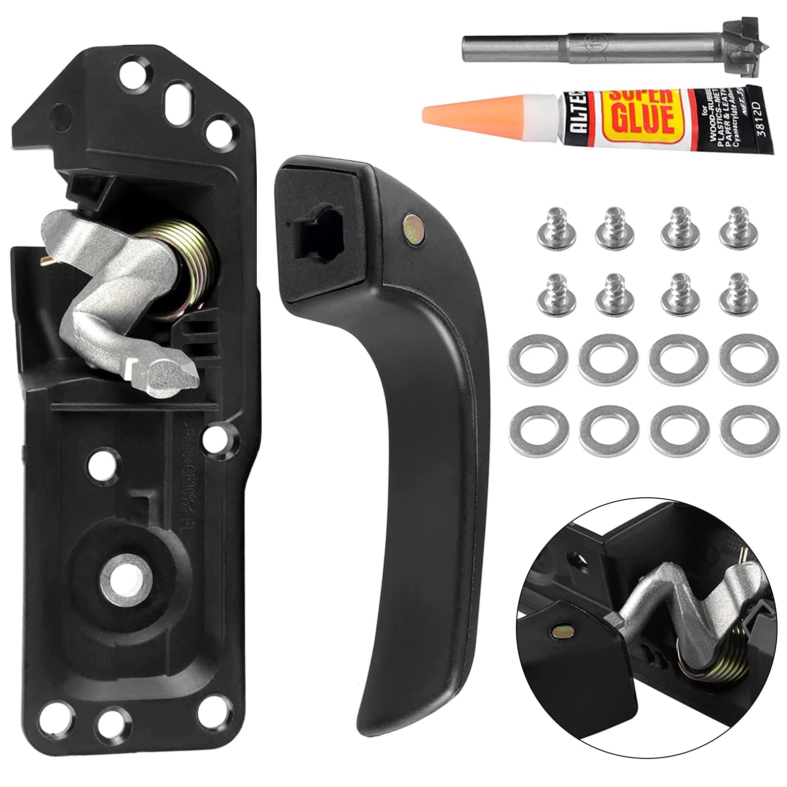 E-Vniko front left door handle kit close-up shows durable construction for Silverado