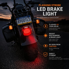 Eagle Lights plug-and-play installation connects to Harley factory harness easily.