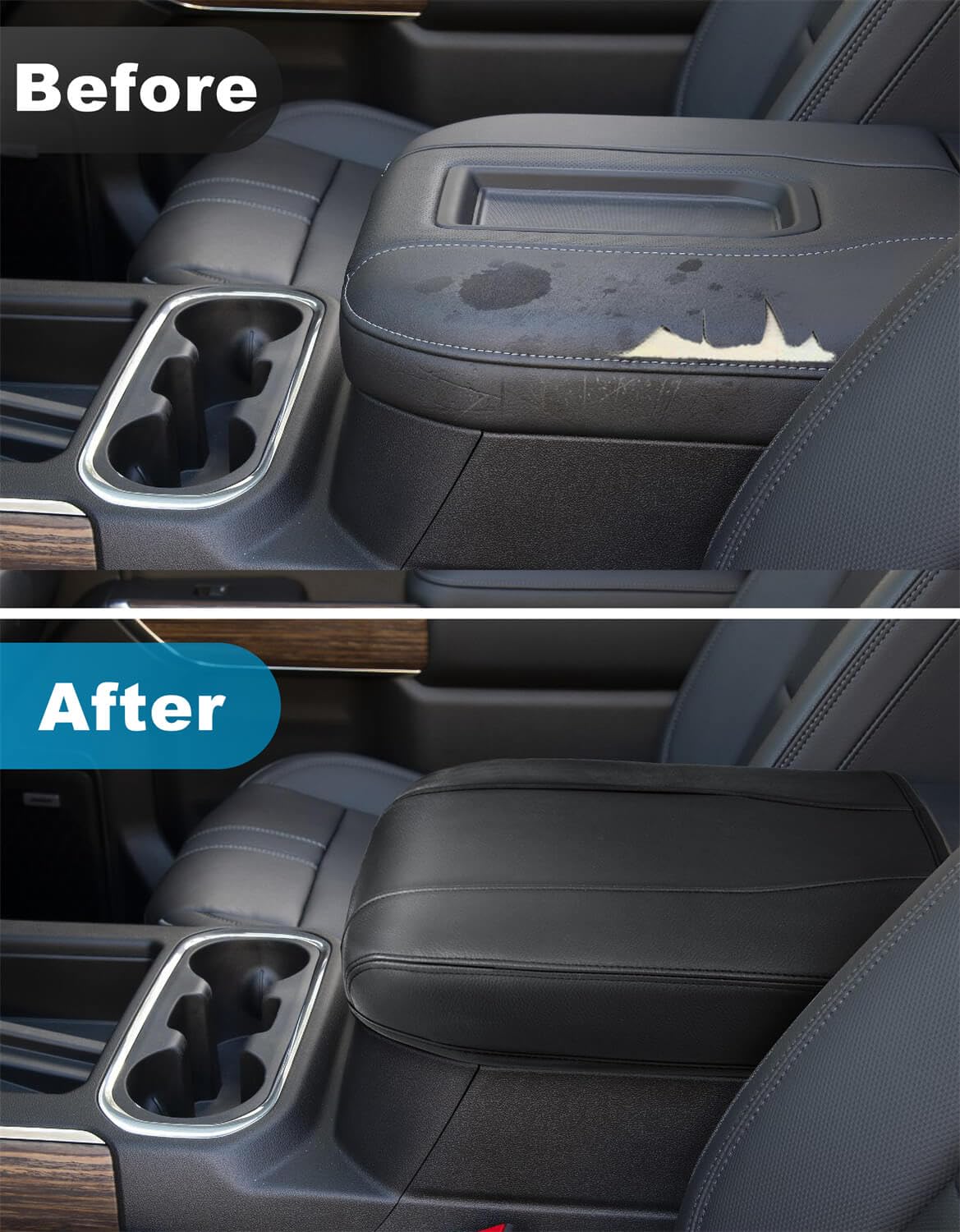 Eaglecover black finish console cover complements cabin style.