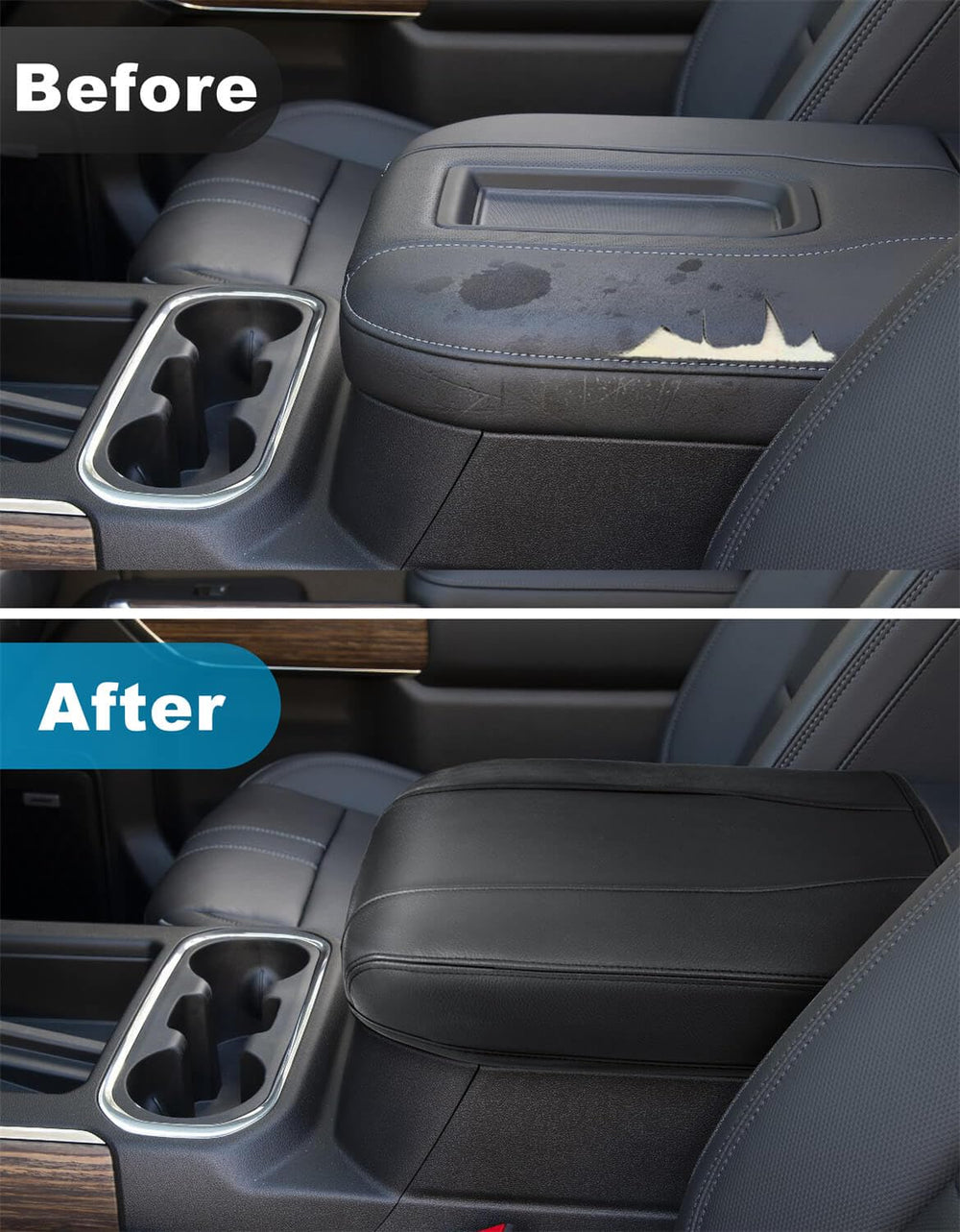 Eaglecover black finish console cover complements cabin style.