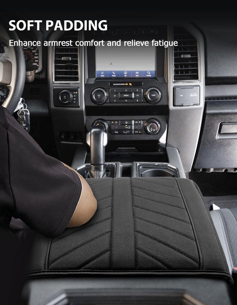 Eaglecover anti-scratch waterproof center console cover in use