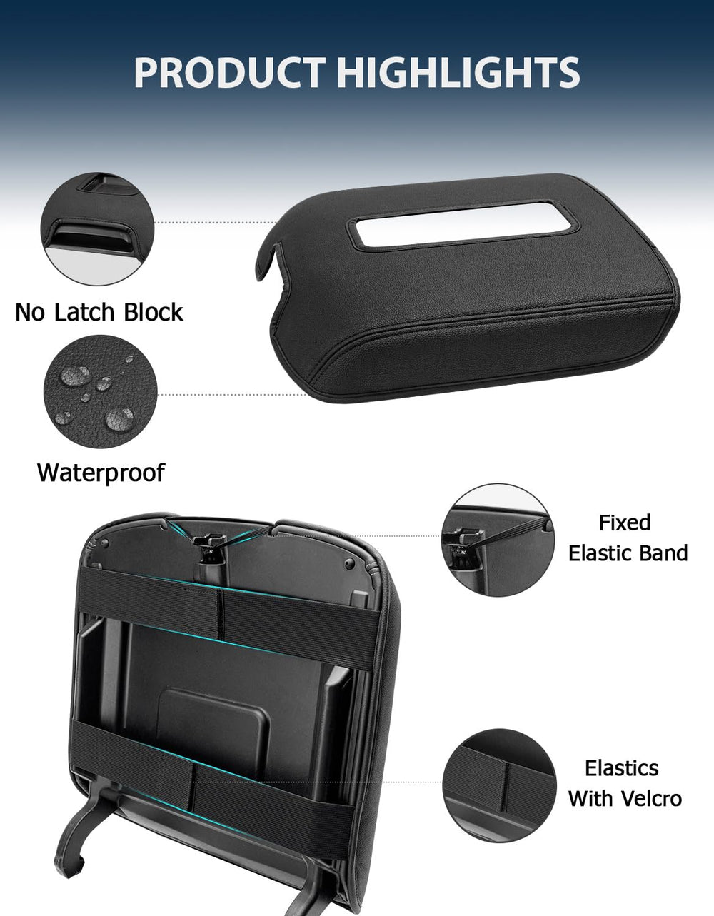 Eaglecover center console cover designed for bucket-seat consoles