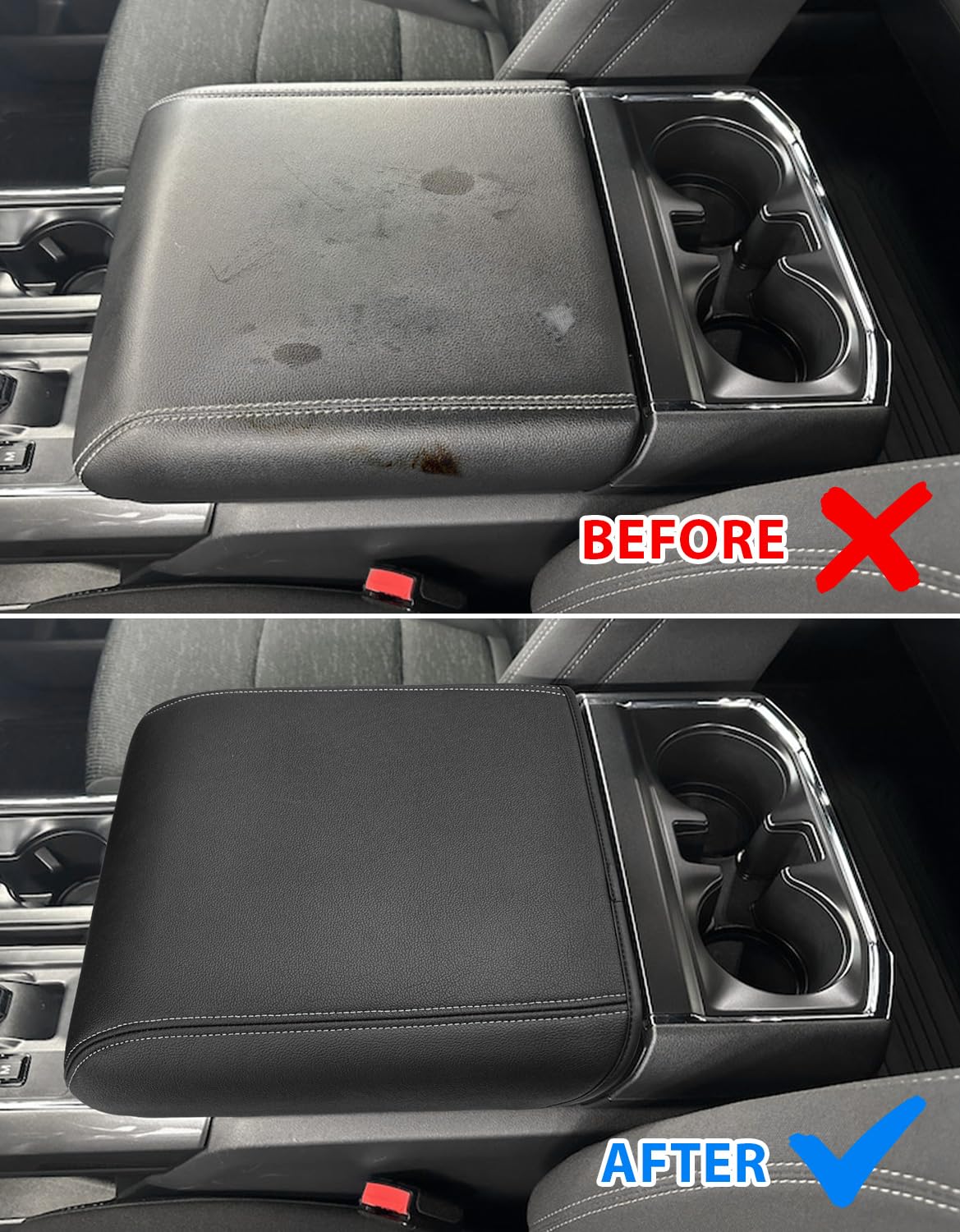 Eaglecover center console cover for F-150, pet friendly protection during rides.