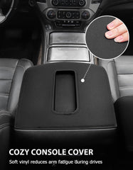 Eaglecover center console cover for Tahoe/Yukon shields the console during travel