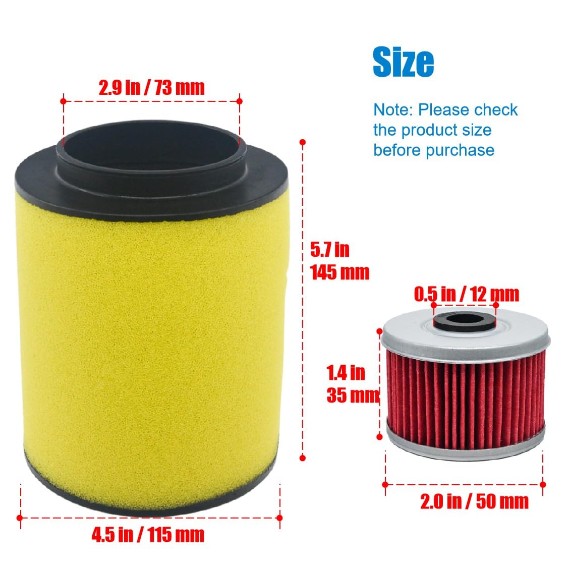 Eamonhigh Rancher 420 oil filter kit supports reliable lubrication.
