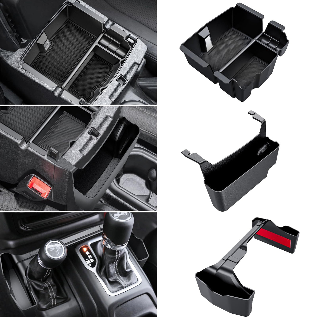 Eamplest center console organizer for Jeep Wrangler JL/JLU adds organized storage