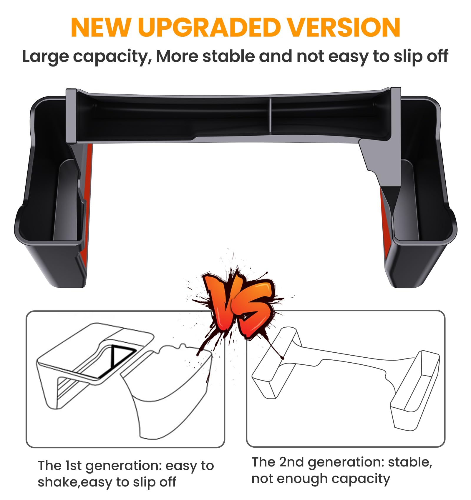 Eamplest console tray side install on Wrangler, showing quick upgrade without tools