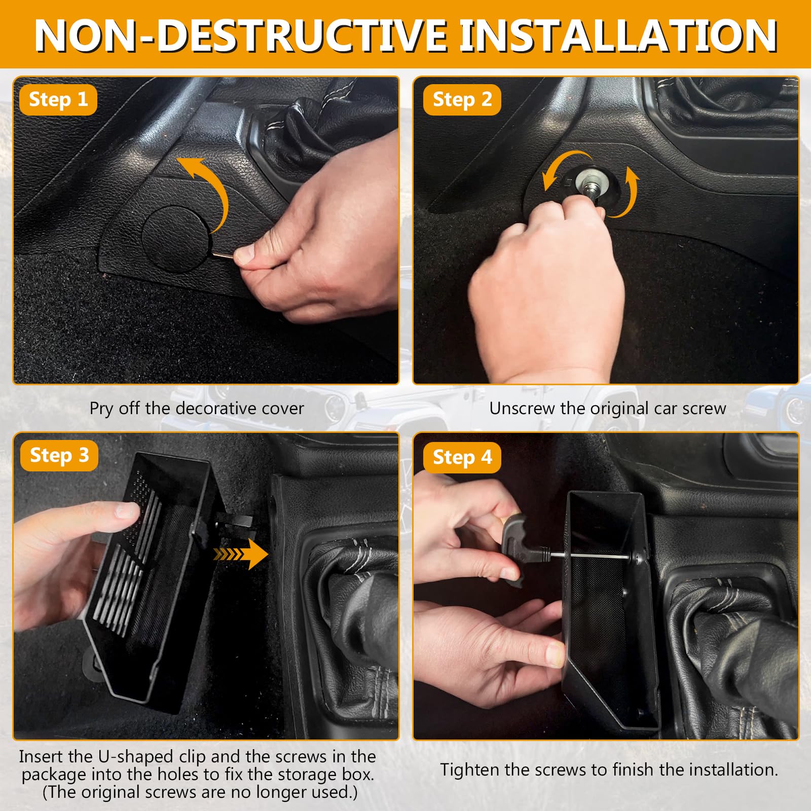 Eamplest Gladiator JT compatibility enhances Jeep interior organization