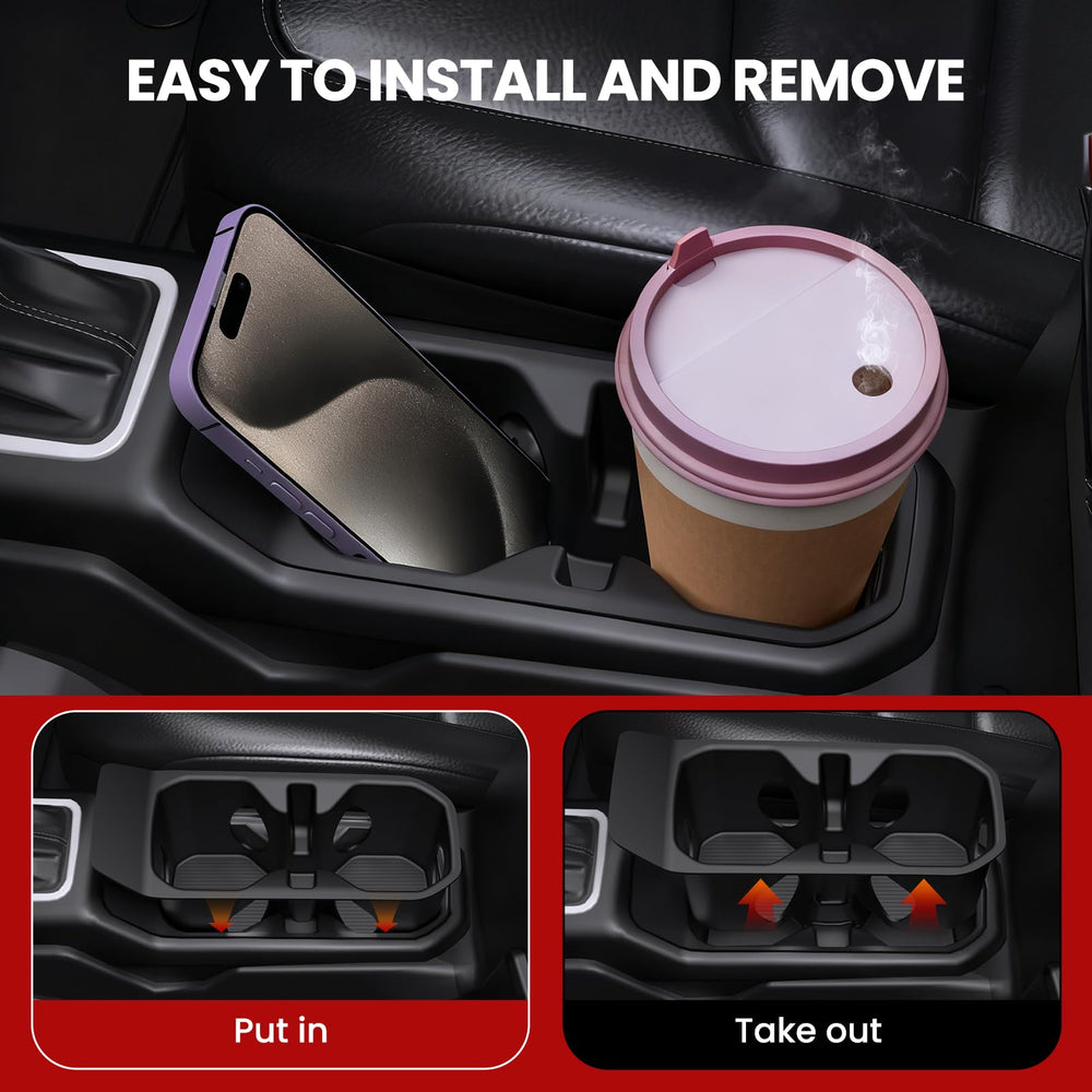 Eamplest heat-resistant silicone cup holder insert withstands hot and cold drinks.