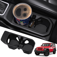 Eamplest cup holder insert for Jeep Wrangler JL/JLU delivers secure, wobble-free fit.