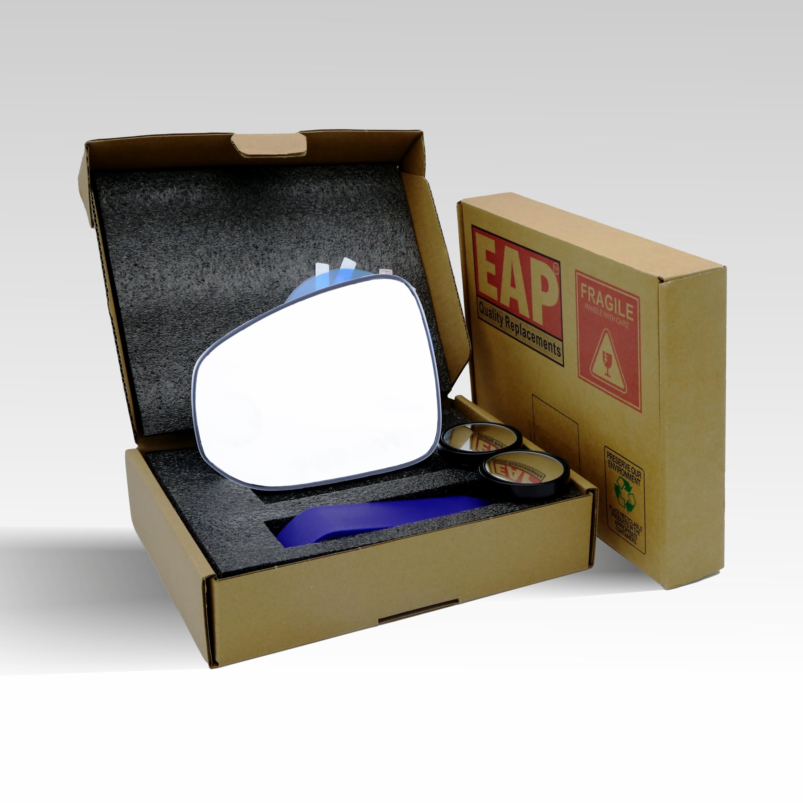 EAP anti-fog film clears rain and fog for clearer reflections