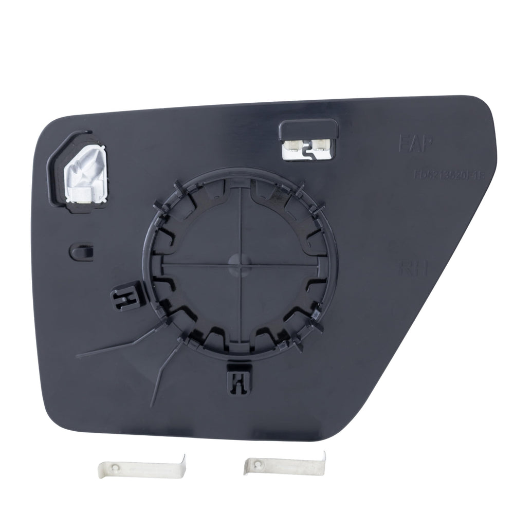 EAP passenger side mirror glass for Ford F-150 Lightning right, maintains clear visibility with heat.