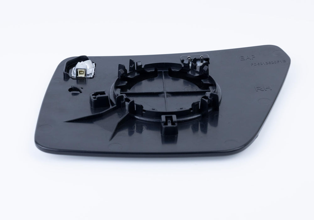 EAP passenger side mirror glass includes two wide-view spotter mirrors for broader visibility.