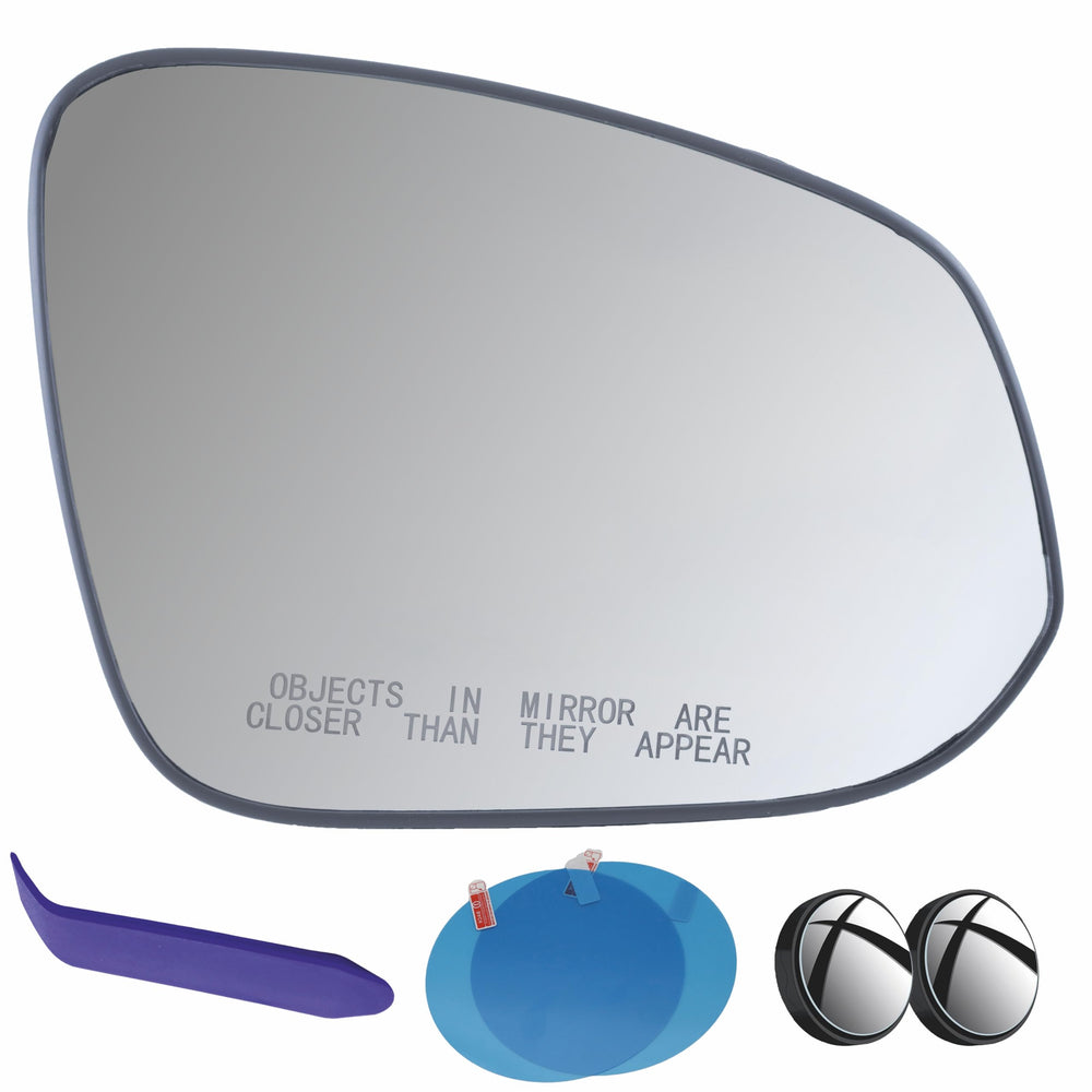 EAP passenger side mirror glass for Toyota RAV4, helps rain visibility with wide view