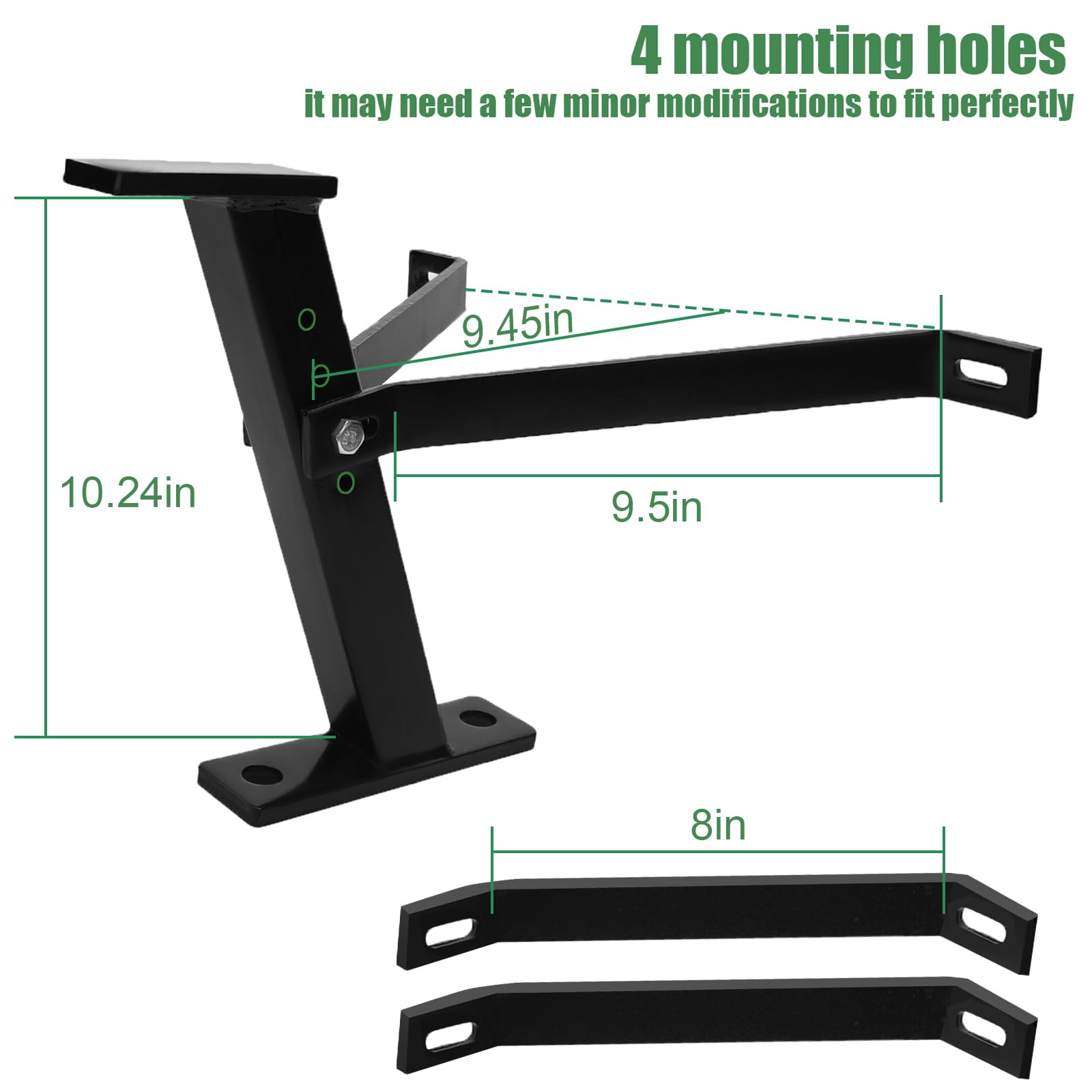 Eapele trailer hitch connected to John Deere mower for compatibility check