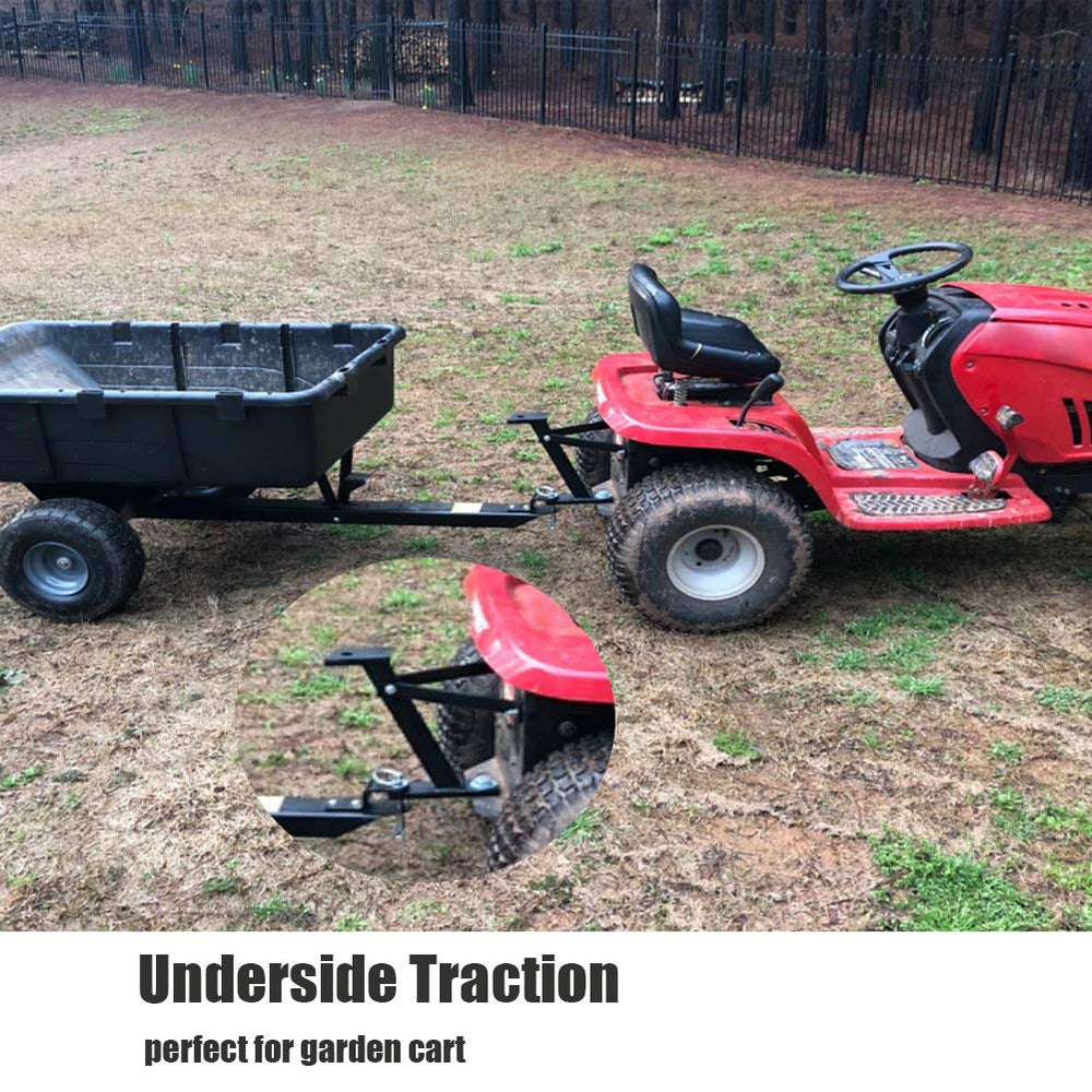 Using Eapele trailer hitch to pull a log splitter in the yard