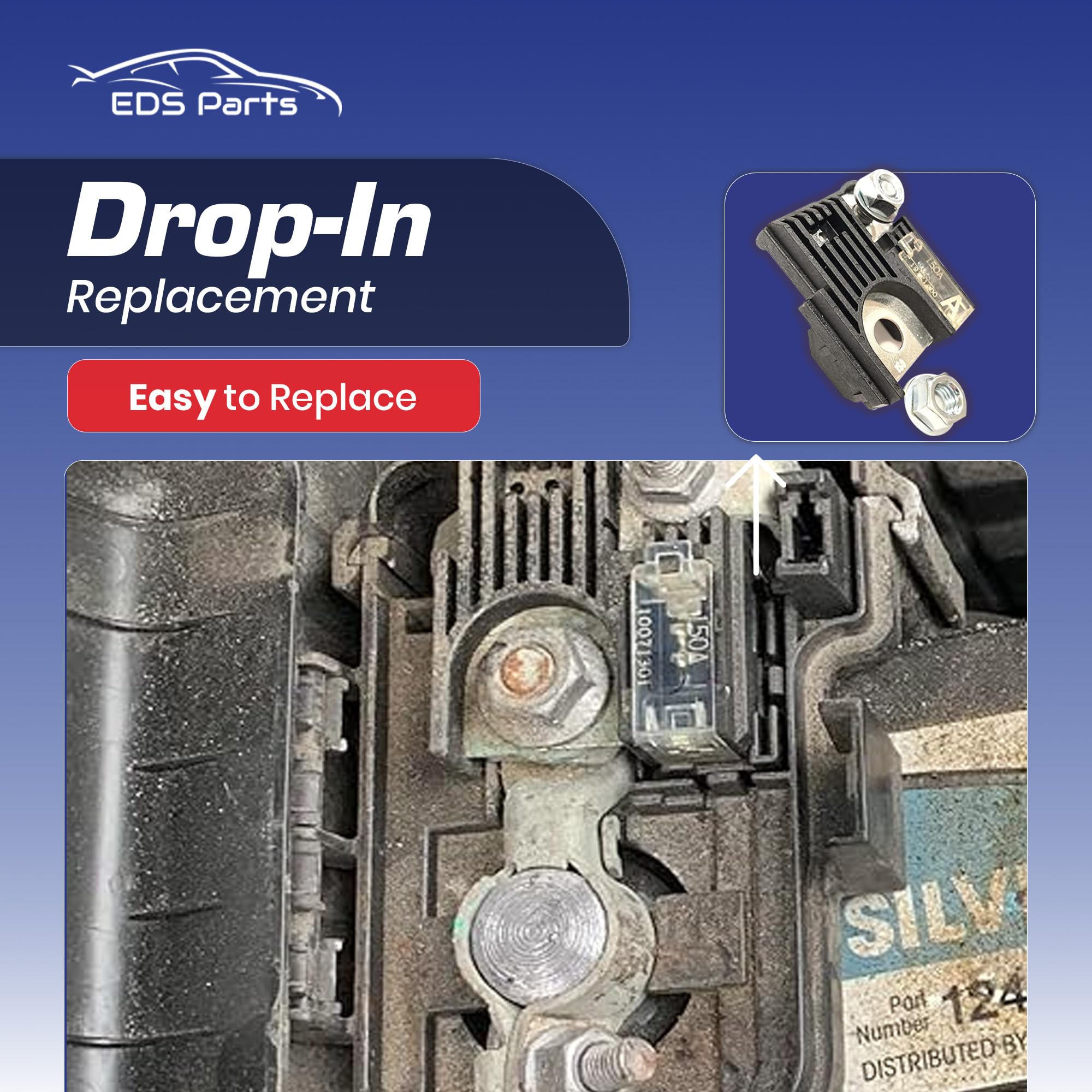 EAPP 150A fuse side connection shows sturdy contact points for dependable power