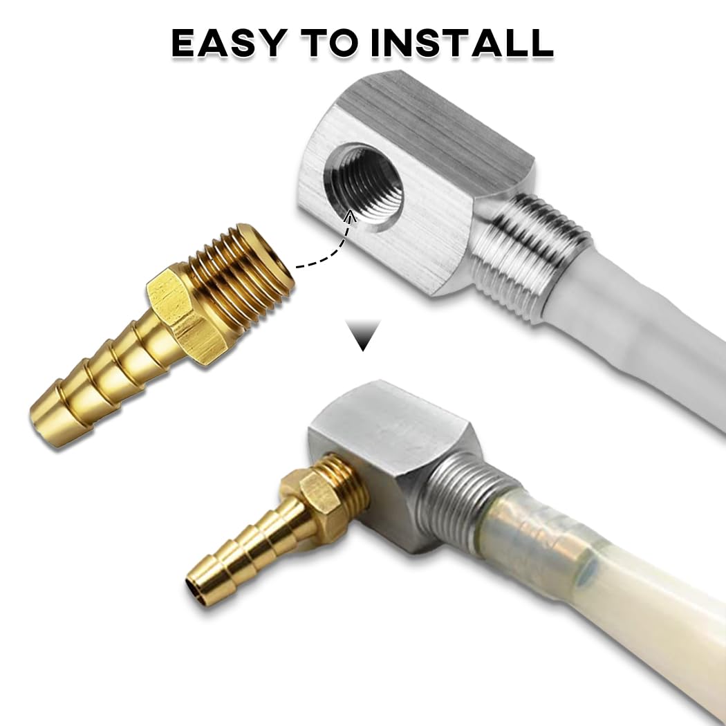 Earlyred 3/8 external and 1/4 internal threads enable versatile fittings.