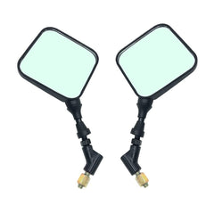 Earlyred dual sport mirror left view for clear rear visibility on rugged rides.
