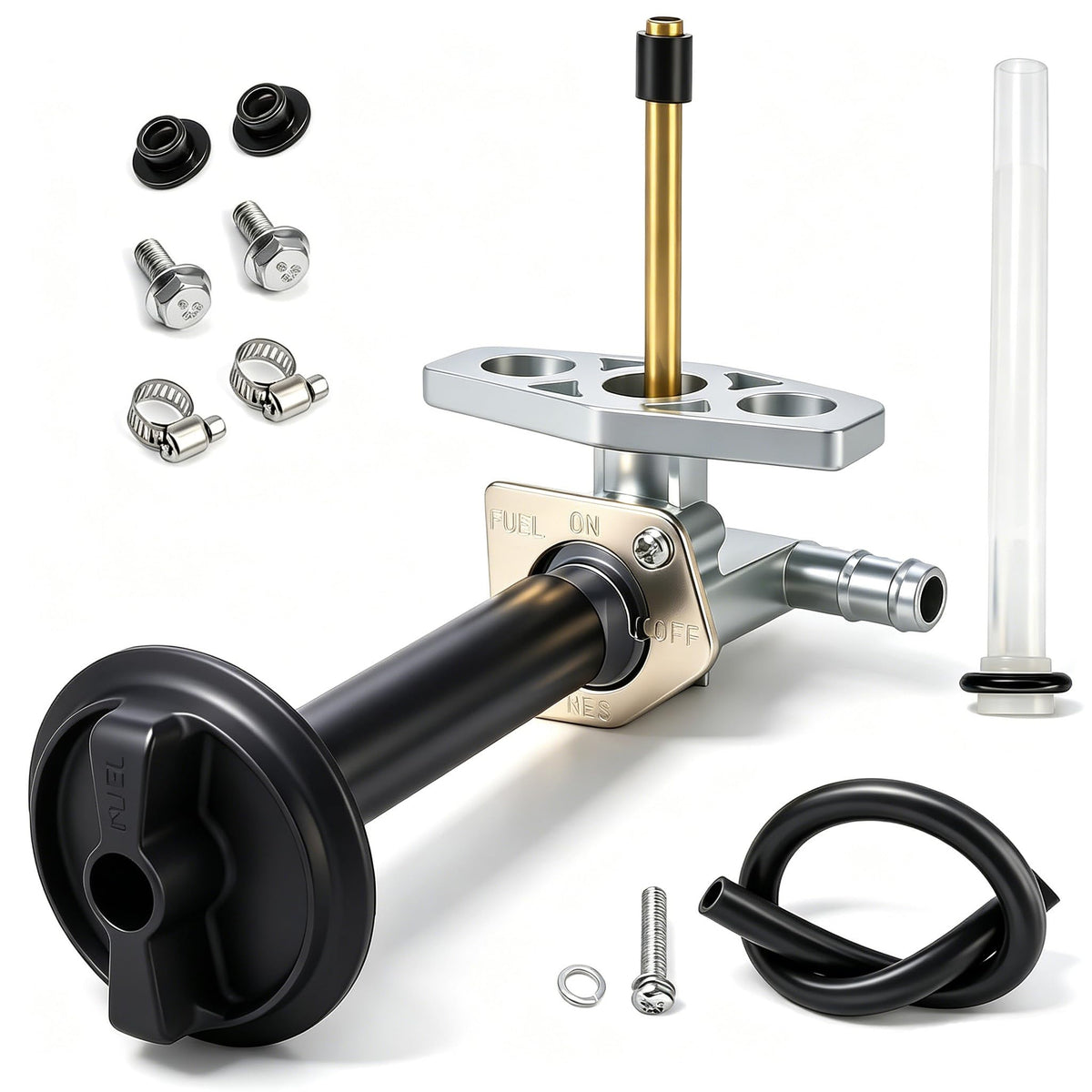 Earlyred Honda Recon fuel valve petcock with lever and lines for reliable fuel flow