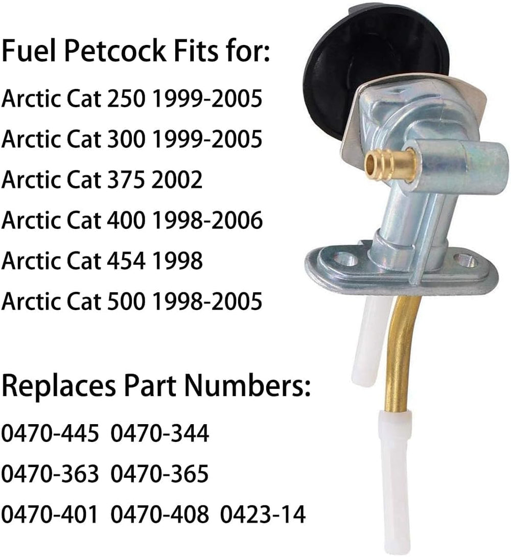 Earlyred knob with screw for Arctic Cat petcock provides secure adjustment