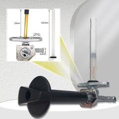 Earlyred lever-focused petcock assembly for Honda ATV fuel control