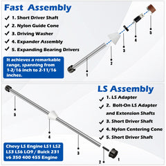 easchwork cam bearing removal kit enables quick, scratch-free extraction during maintenance