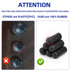 Easily carburetor-manifold caps in use sealing ports during maintenance.