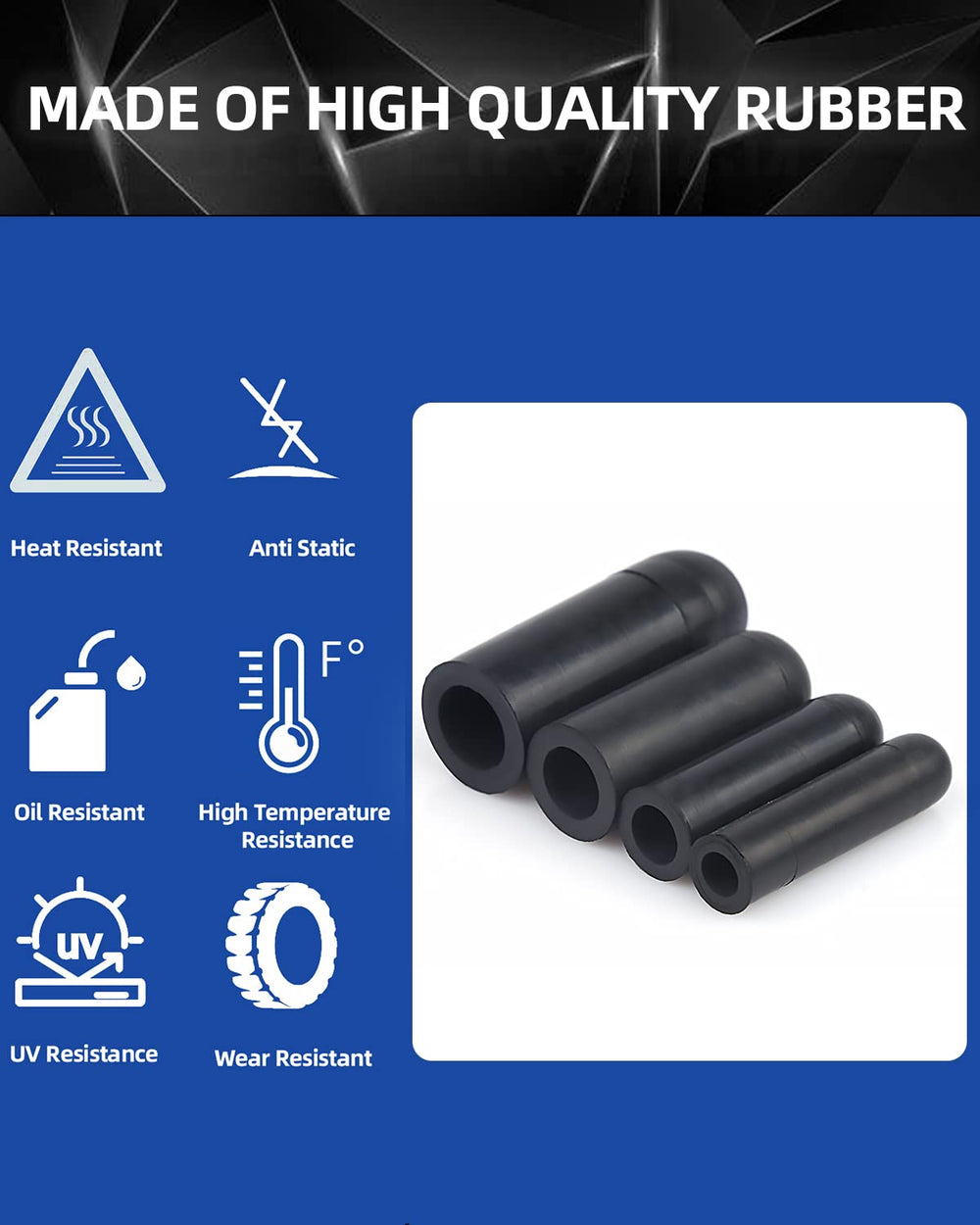 Easily 1/4 inch vacuum cap keeps hoses sealed during maintenance