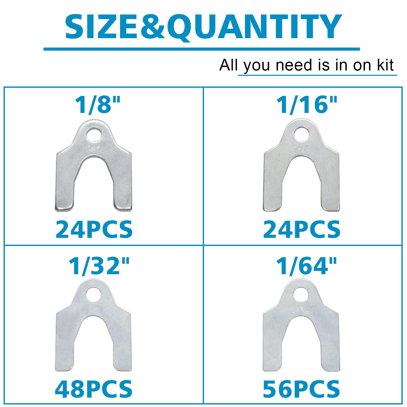 Easily zinc-plated shims storage box keeps parts organized with rust resistance.