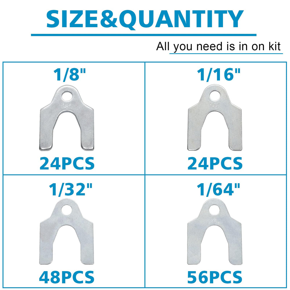 Easily zinc-plated shims storage box keeps parts organized with rust resistance.