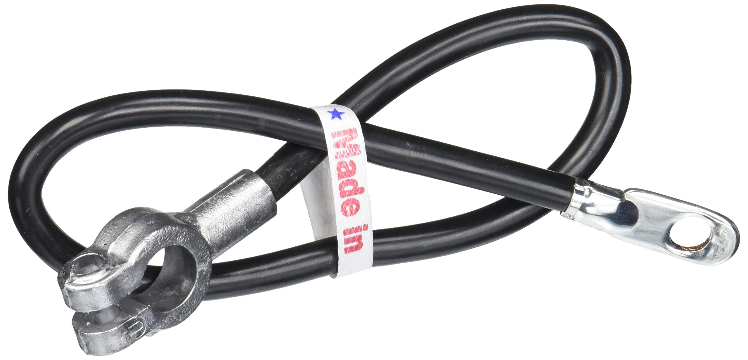 East Penn battery cable top post 4GA 20in black for durable vehicle battery connections.