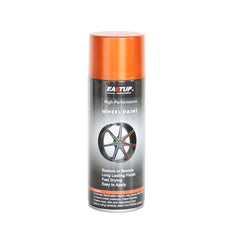 EASTUP orange-gold wheel paint on aluminum rims with brilliant finish