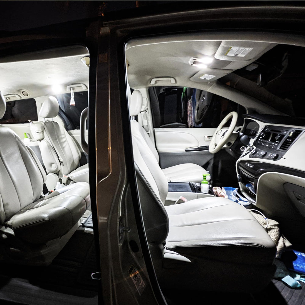 Easy Eagle LED interior kit F-150 footwell light enhances low-light visibility