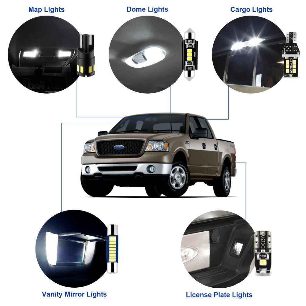 Easy Eagle LED interior kit F-150 glove box light improves item location at night