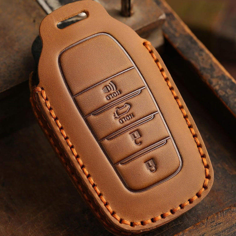EASYANT Crazy Horse leather texture close-up highlighting grain and craftsmanship.