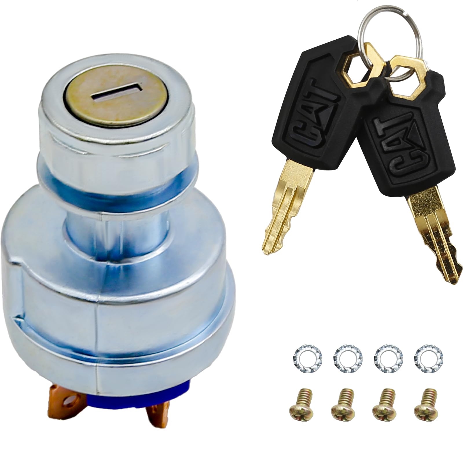 EATAKWARD ignition switch 9G7641 key ring close-up showing two keys for easy startup