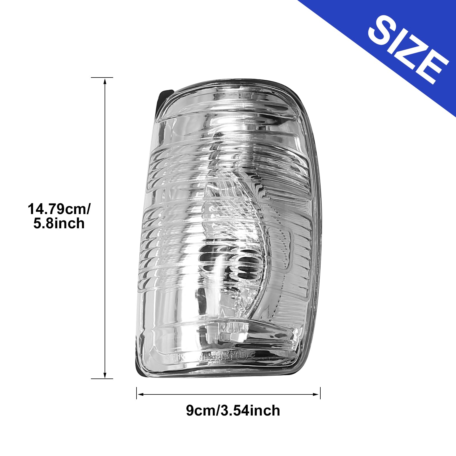Weatherproof EATAKWARD lens cover protects Ford Transit indicators