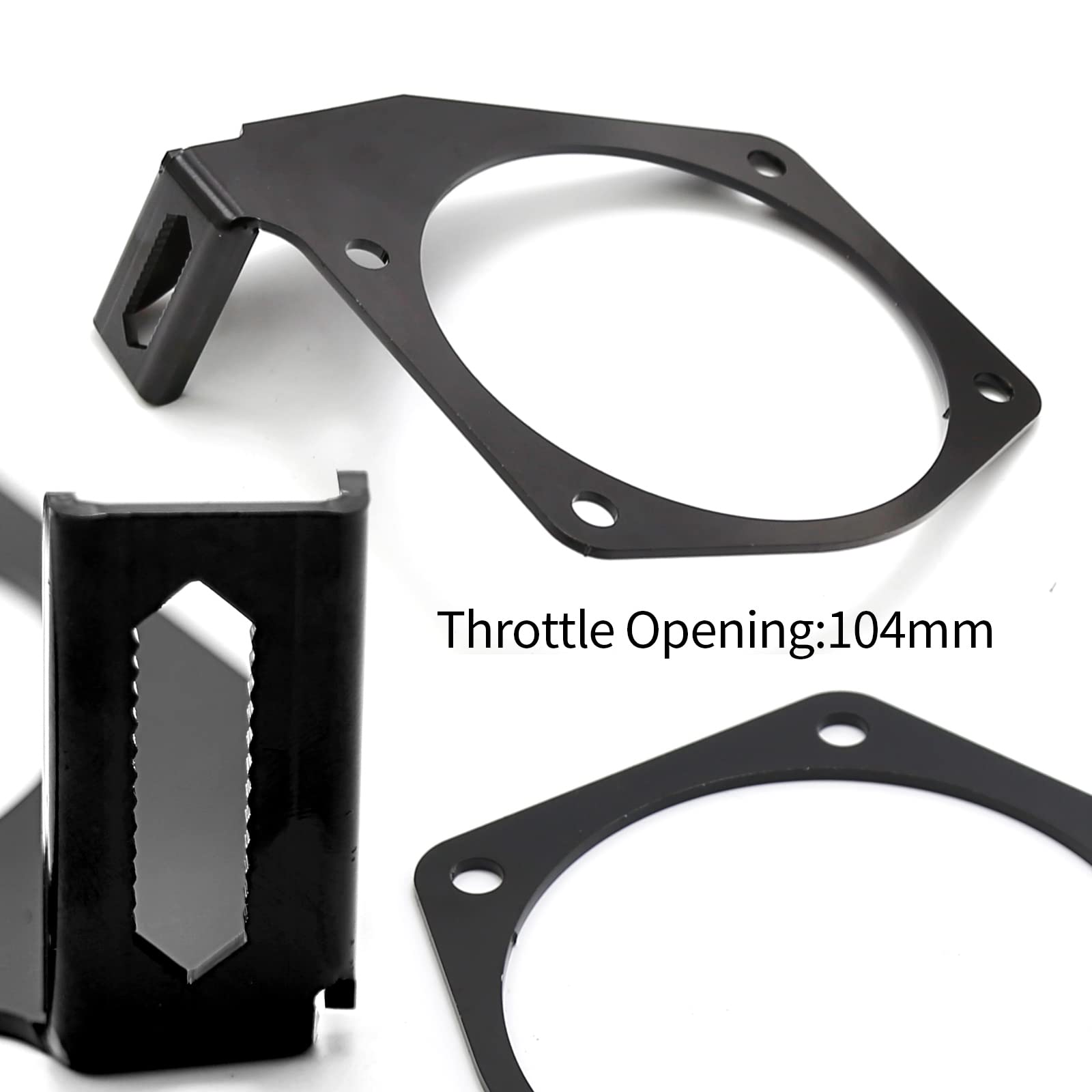EATAKWARD throttle bracket contents with screws, gaskets, and nut kit for installation