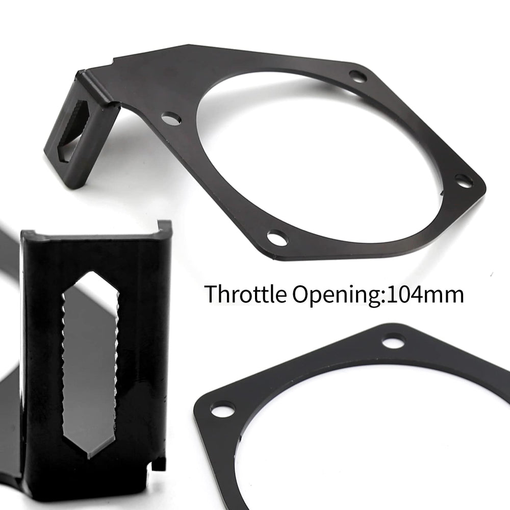EATAKWARD throttle bracket contents with screws, gaskets, and nut kit for installation