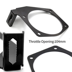 EATAKWARD throttle bracket contents with screws, gaskets, and nut kit for installation