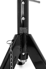 Eaz-Lift Camco jack with quick pull pin for fast height adjustment.