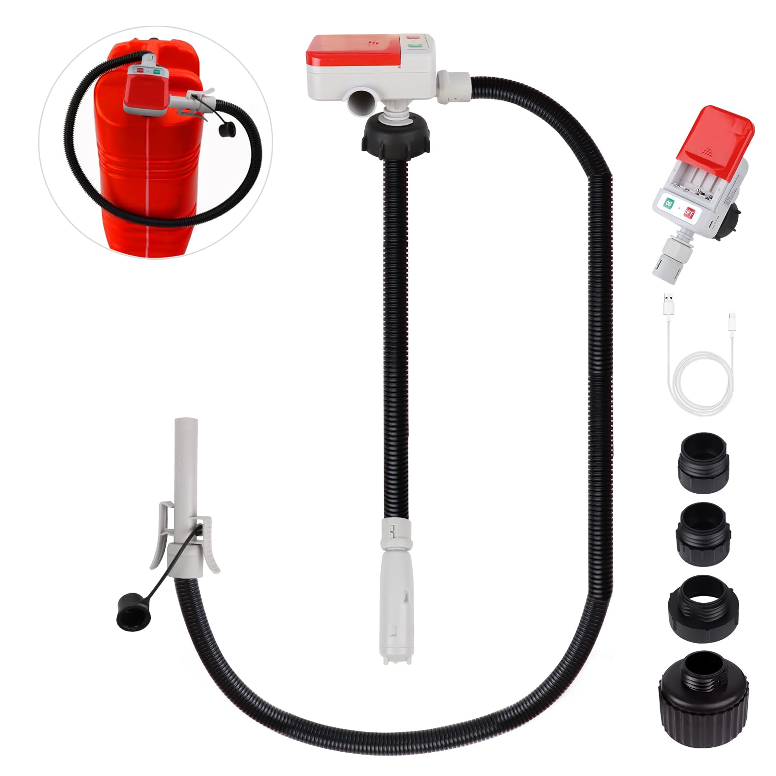 Eazy2hD fuel transfer pump auto-stop prevents overfill during refueling.