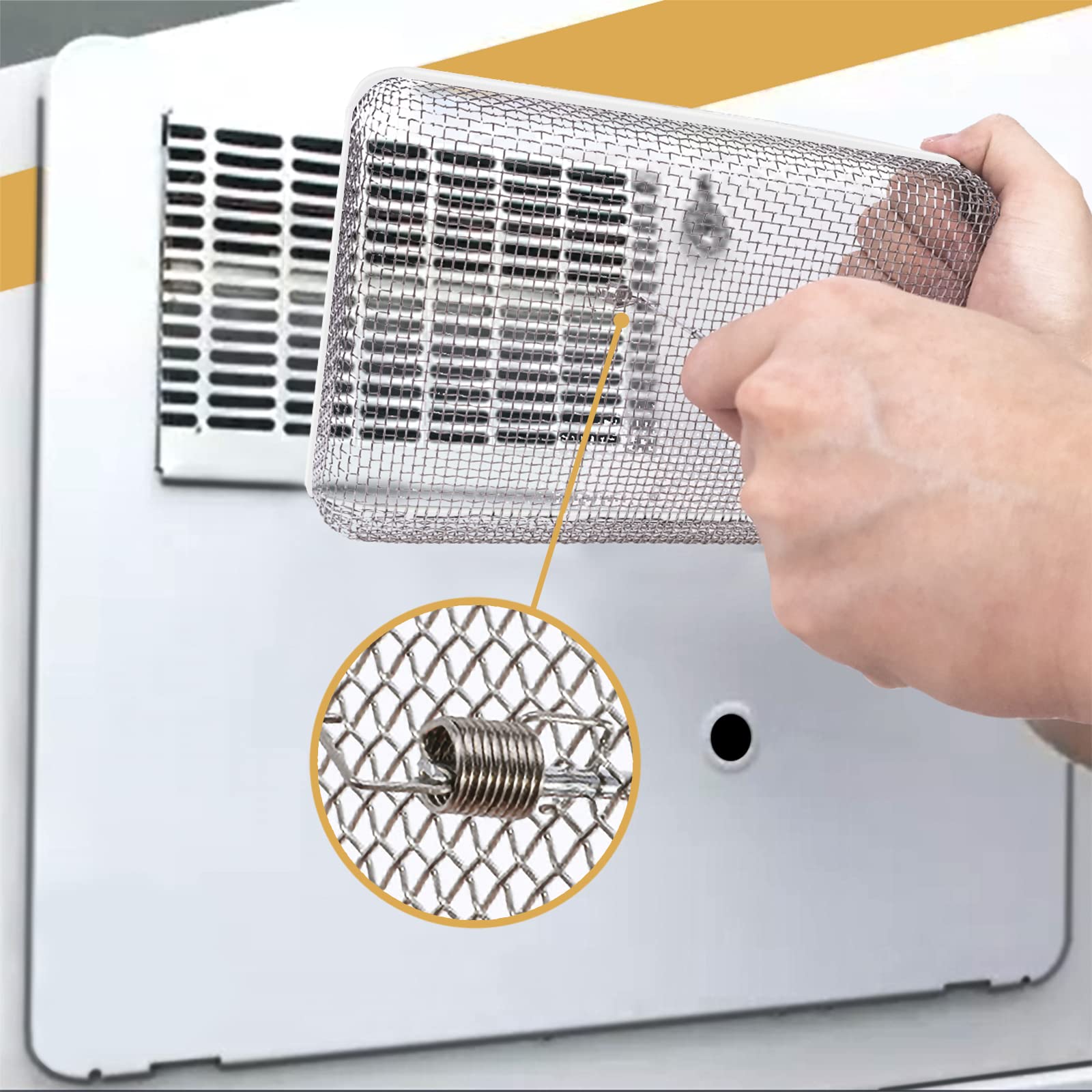 Eazy2hD installation tool simplifies mounting for camper vent screens.