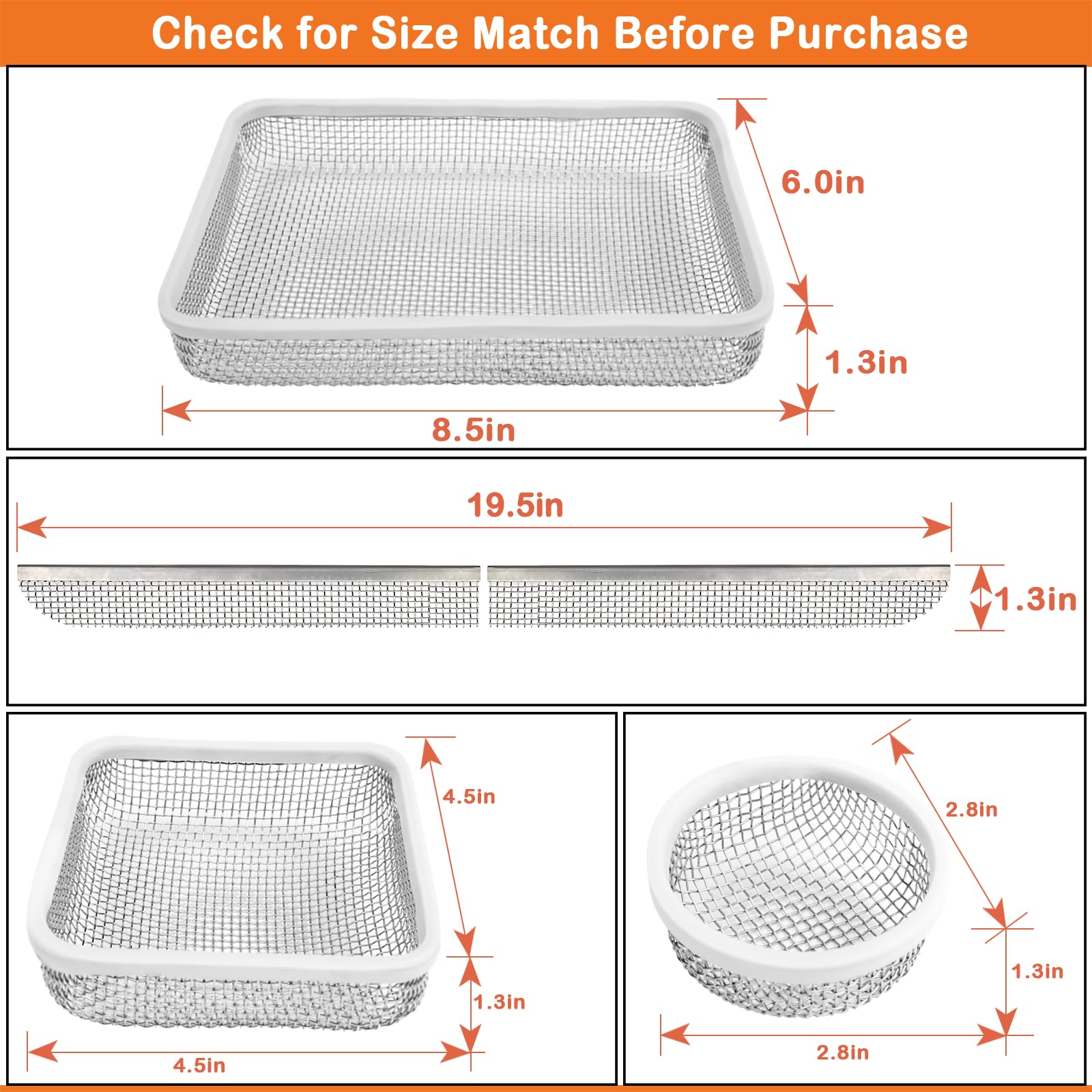 Eazy2hD round fly screen blocks small pests at RV vents.