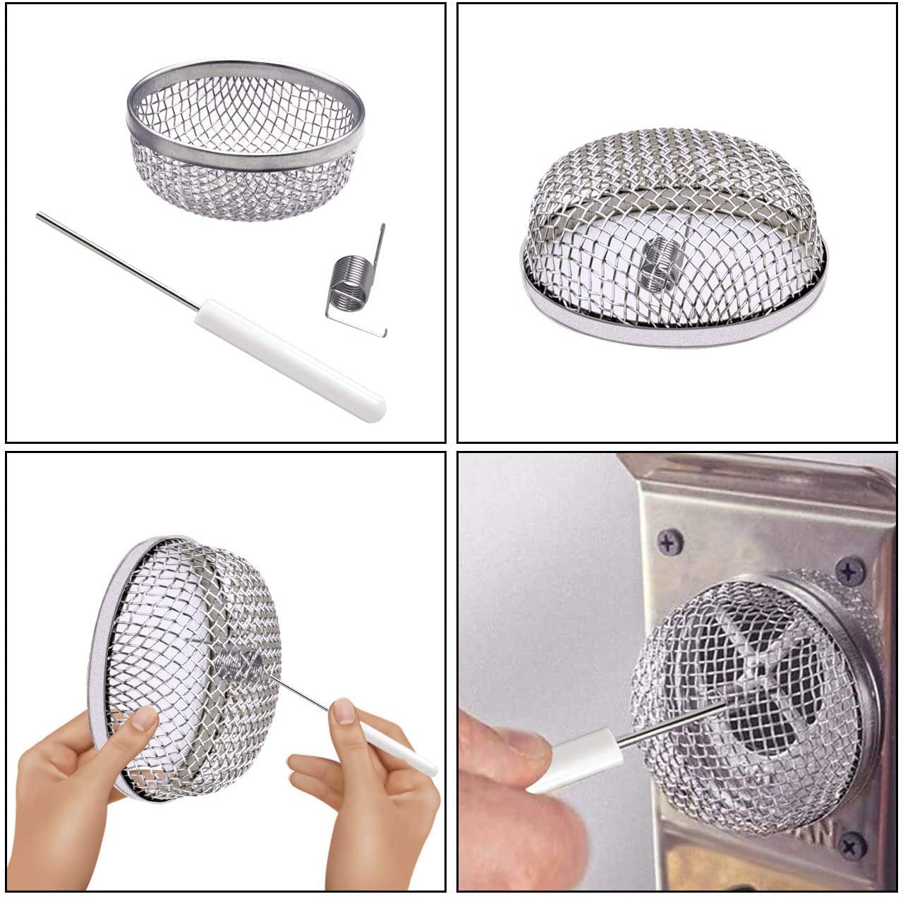 Eazy2hD RV vent screen set packaged for simple, ready-to-use upgrade.