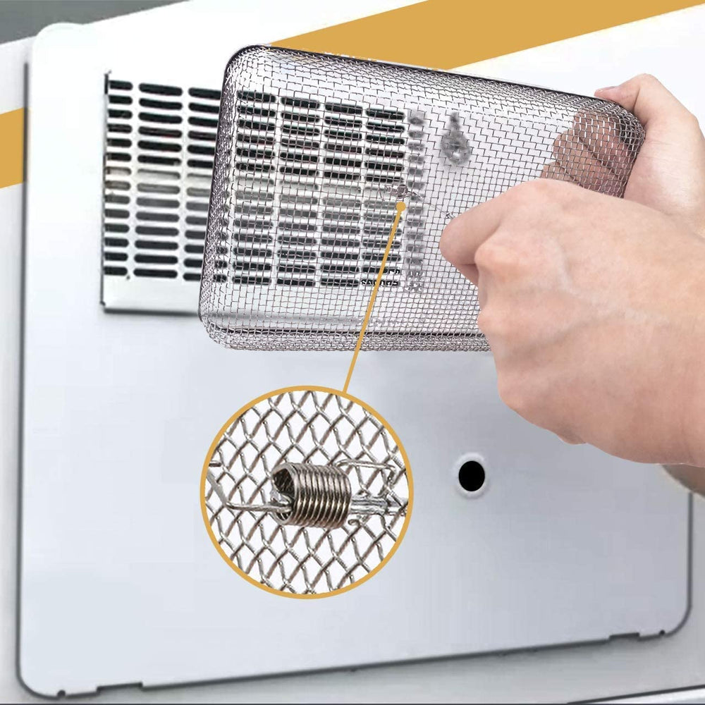 Eazy2hD spring fasteners enable easy secure RV vent installation.