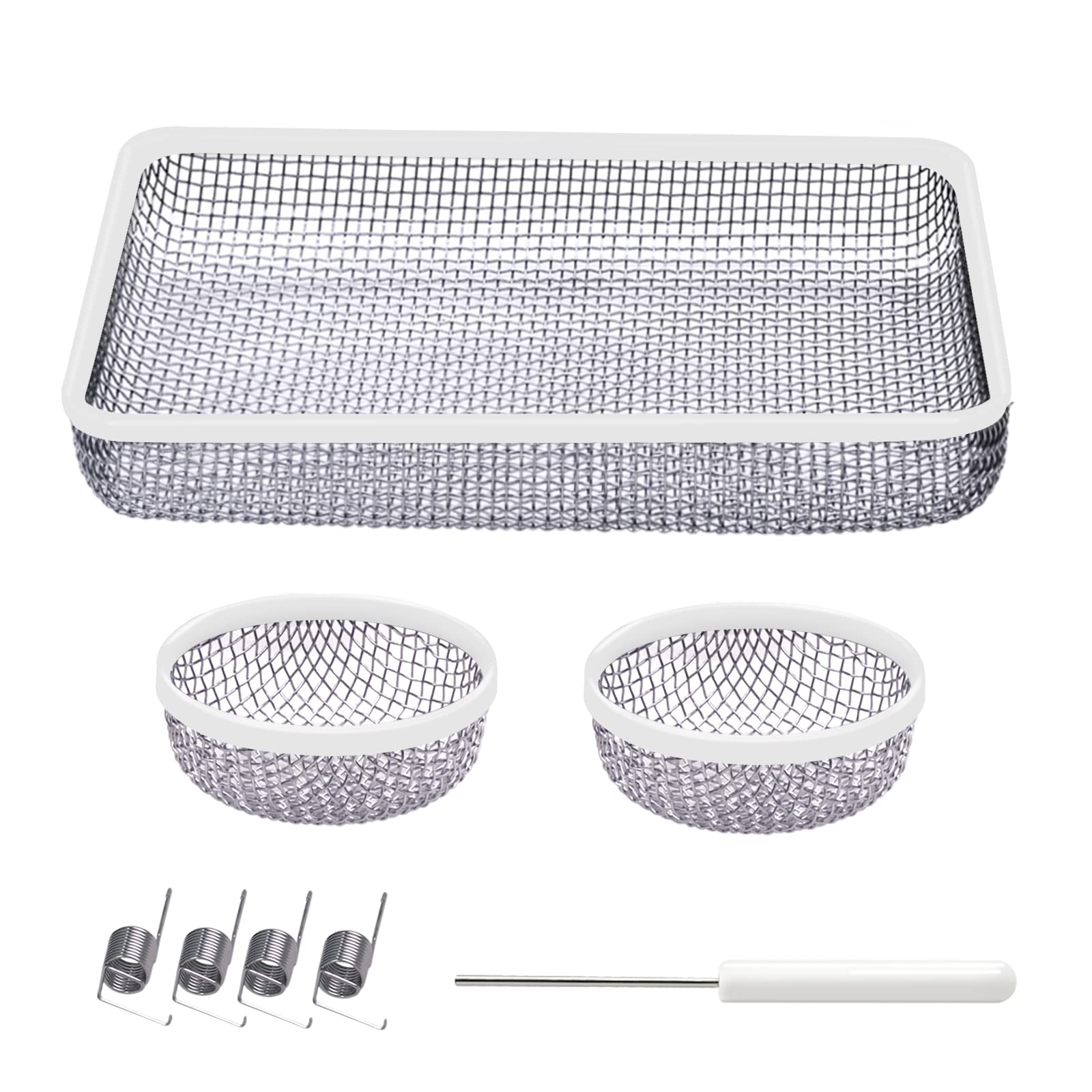 Eazy2hD rectangular water heater screen for RV vent in durable stainless steel mesh.