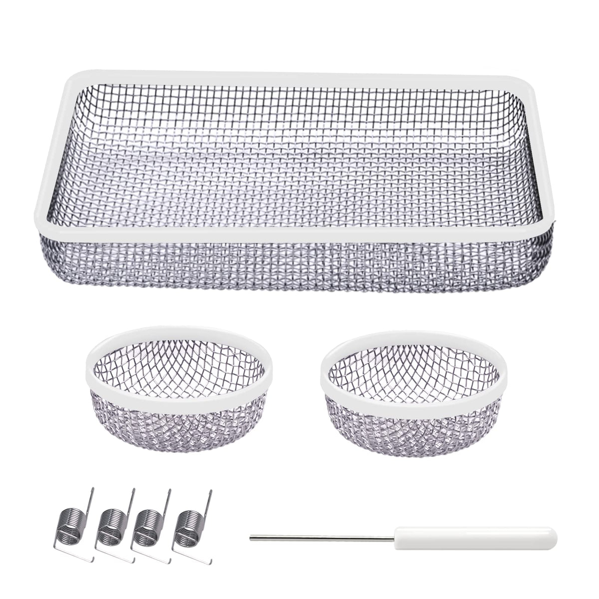 Eazy2hD rectangular water heater screen for RV vent in durable stainless steel mesh.